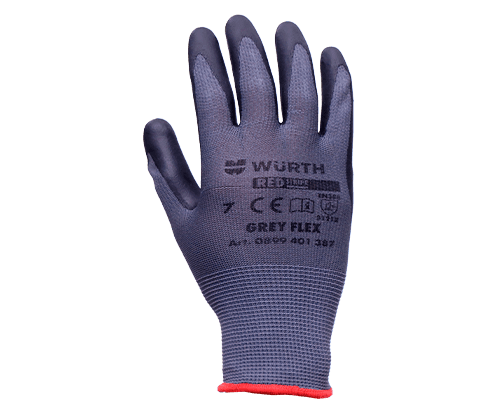 GUANTE GREY FLEX REDSTRIPE G