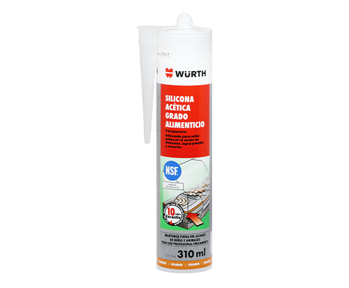 SELLADOR DE SILICÓN ACÉTICO GRADO ALIMENTICIO TRANSPARENTE 310 ML