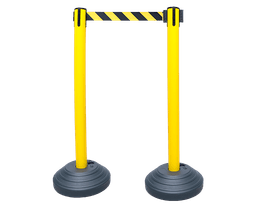 POSTE DELIMITADOR CON CINTA RETRÁCTIL