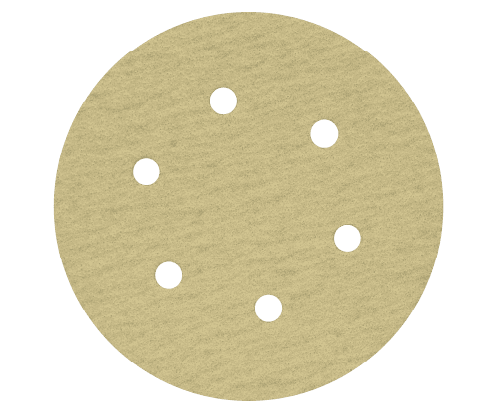 DISCO DE LIJA BASE VELCRO 6x 6 LINEA GOLD G100