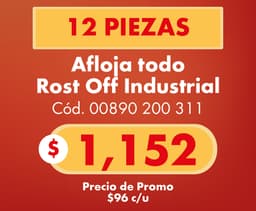 COMBO 12 DE ROST OFF INDUSTRIAL 300ML           