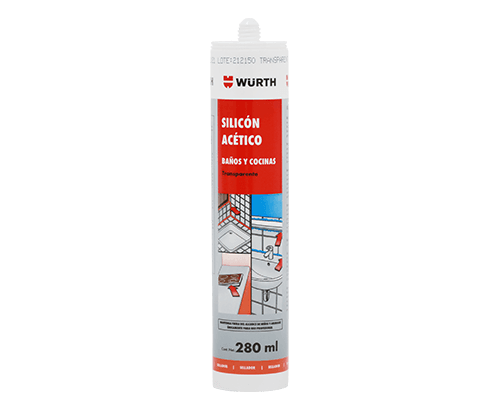 SILICÓN ACÉTICO BAÑOS Y COCINAS TRANSPARENTE 280 ML