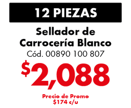 COMBO 12 SELLADOR DE CARROCERIA 600ML BLANCO 