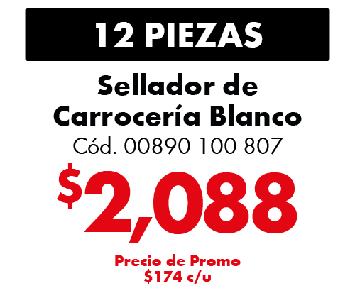 COMBO 12 SELLADOR DE CARROCERIA 600ML BLANCO 