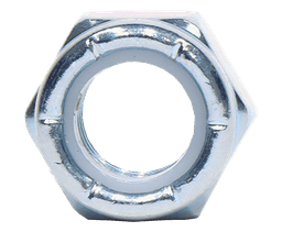 TUERCA DE SEGURIDAD DE ACERO CINCADO CON INSERTO DE POLIURETANO DE 3/8"