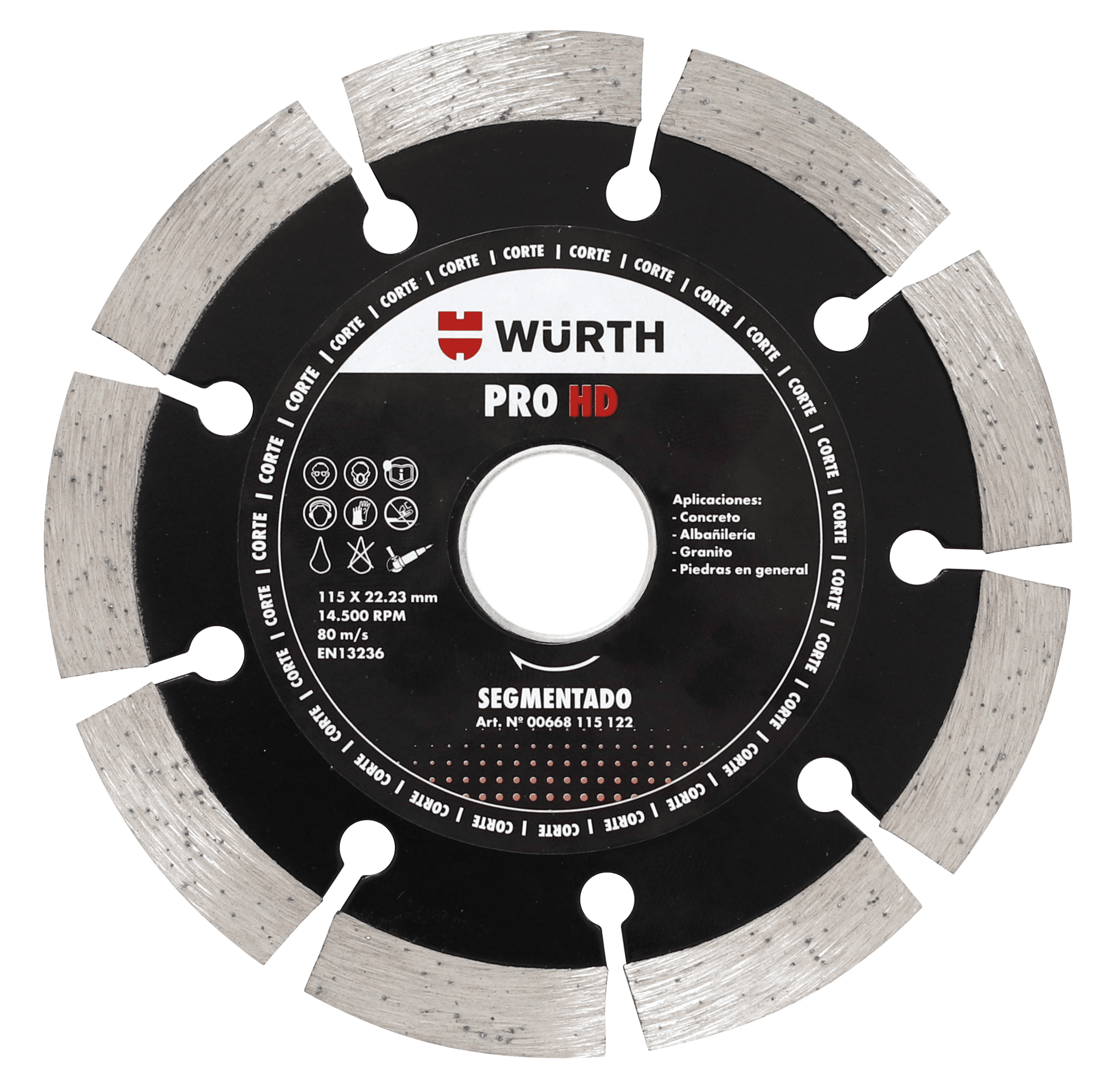 DISCO DE DIAMANTE SEGMENTADO 4 1/2"