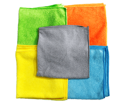 PAÑOS DE MICROFIBRA MIXTOS 40X40 5 PIEZAS