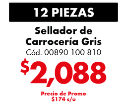 COMBO 12 SELLADOR DE CARROCERIA 600ML GRIS   
