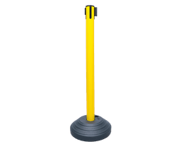 POSTE DELIMITADOR CON CINTA RETRÁCTIL